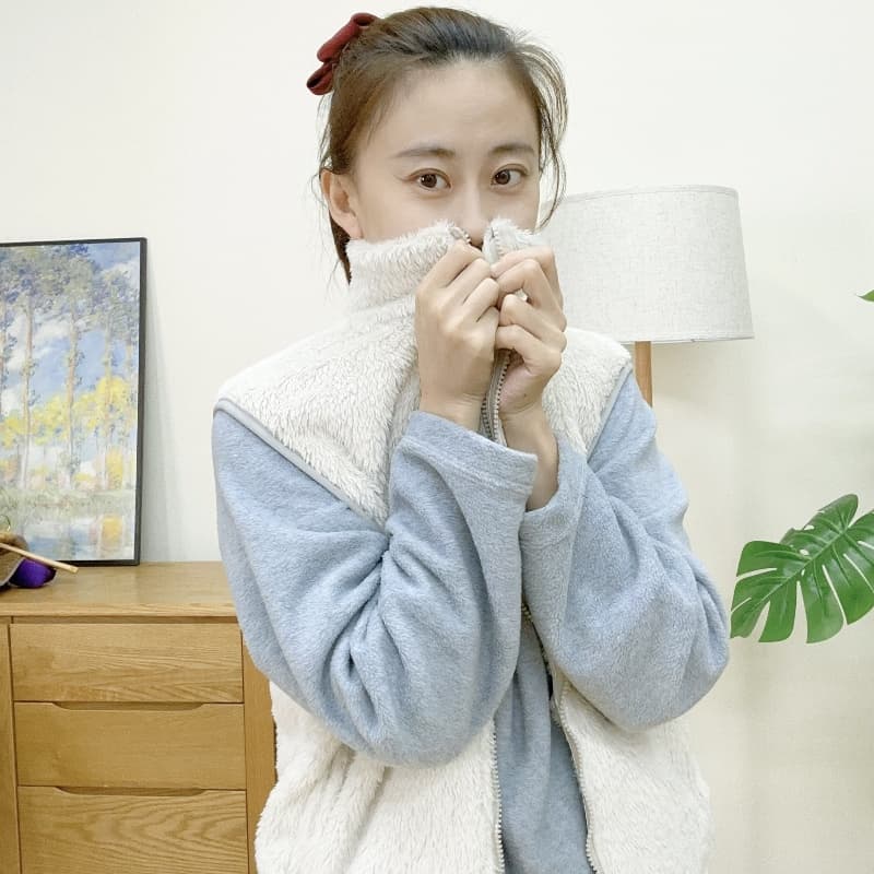 レディースベスト もこもこ ふわふわ 包み込むベスト