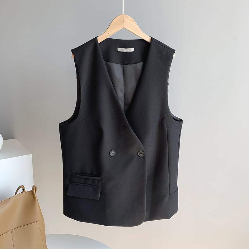 レディースベスト シンプル上品ジレベスト