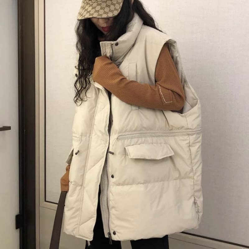 レディースベスト ボリューム感たっぷり中綿ベスト