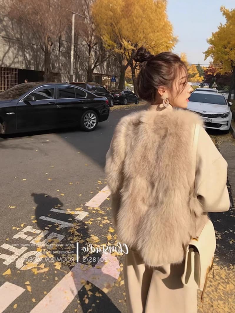 レディースベスト ふんわり柔らか総　ファーベスト