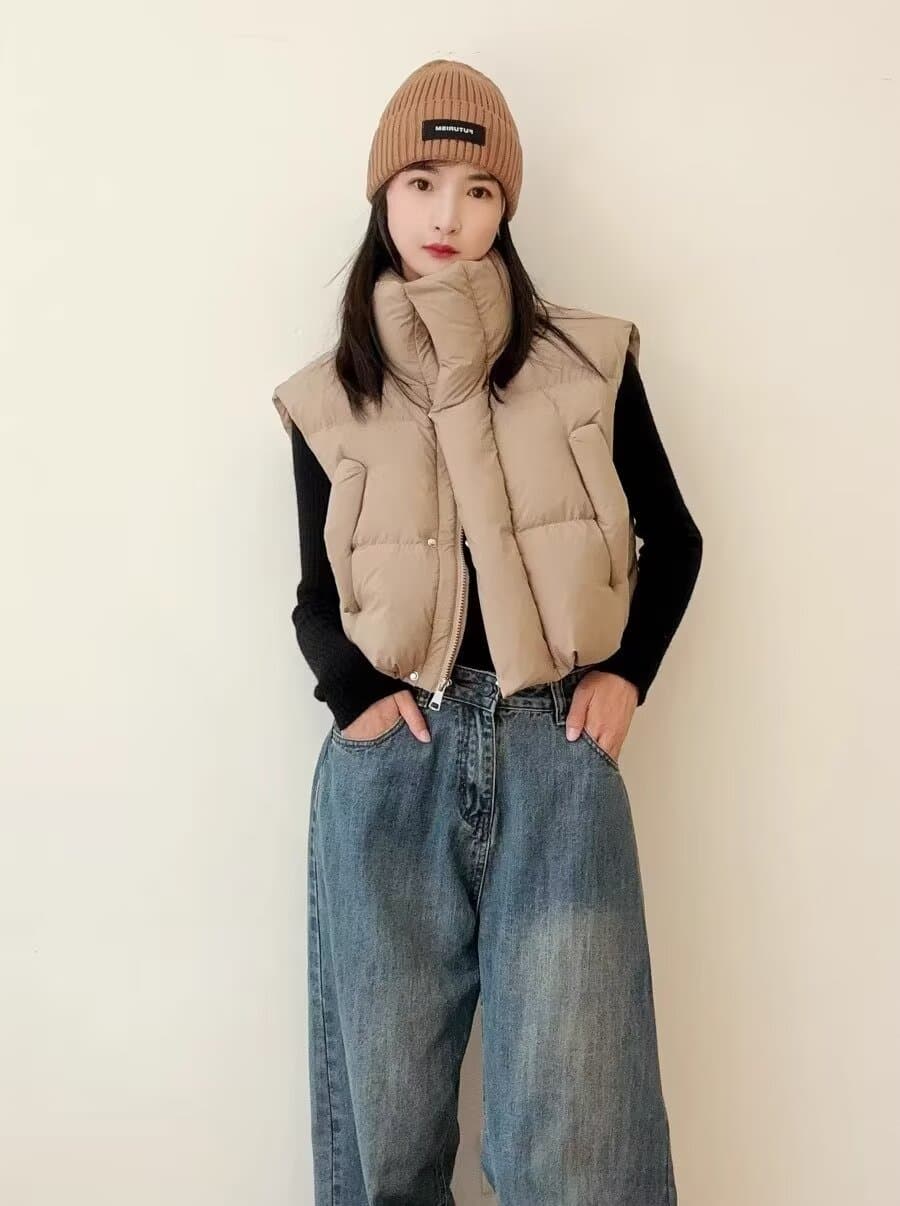 ふんわりやわらか中綿レディースベスト