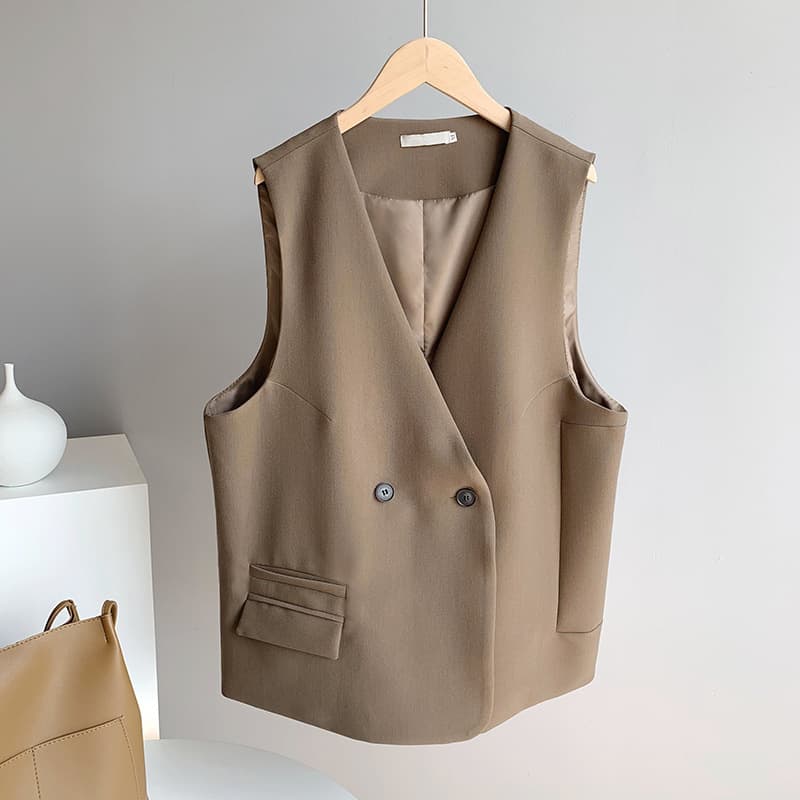 レディースベスト シンプル上品ジレベスト